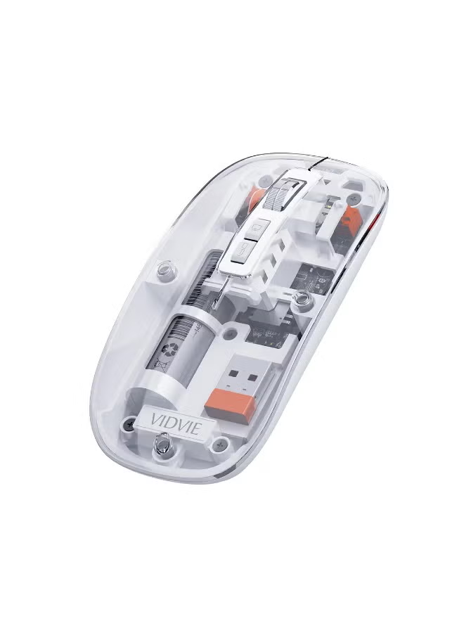 KB07 Transparent Wireless Mouse - Clear Design, Smooth Performance