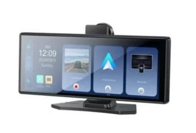 Yesido KM19 CarPlay Center Console – شاشة لمس 10.26بوصة نظام وسائط متعددة محمول للسيارة مع كاميرا خلفية، مسجل قيادة، Apple CarPlay و Android Auto لاسلكي، بلوتوث، ملاحة GPS – أسود