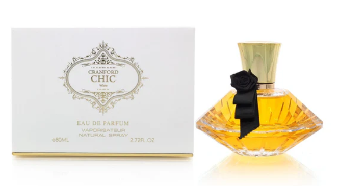 Cranford Chic White Eau De Parfum 80ml – Sweet Gourmand Floral Perfume for Women