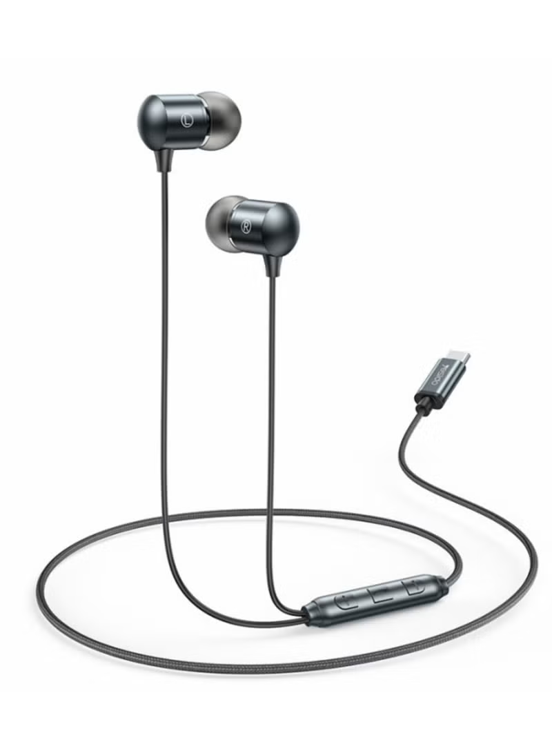 YH43 HiFi جودة صوت غير ضائعة 10 مم مكبر صوت ديناميكي من النوع C واجهة رقمية داخل الأذن سماعة أذن