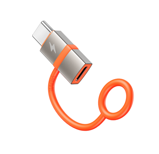 محول كابل شاحن من النوع C إلى IP OTG [رمادي غامق]