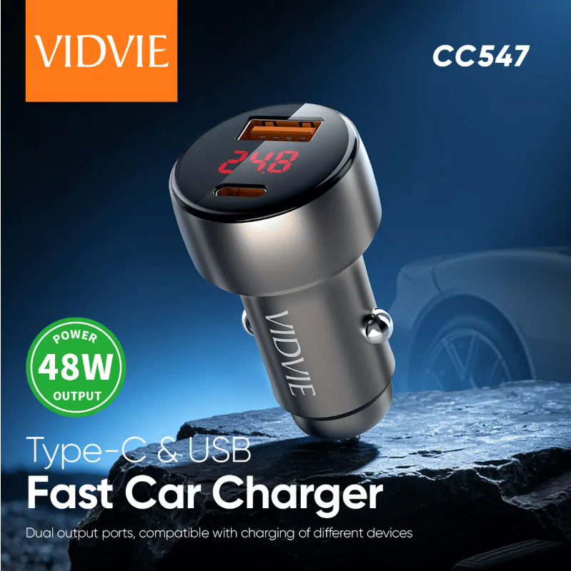 شاحن سيارة سريع CC547 Type-C و USB