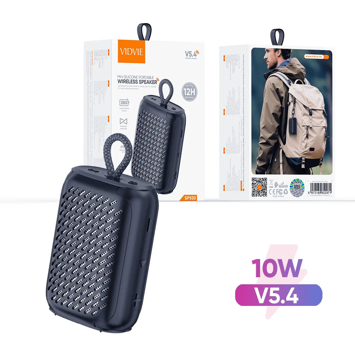 Portable 10W HiFi Outdoor TWS Wirelss Speaker