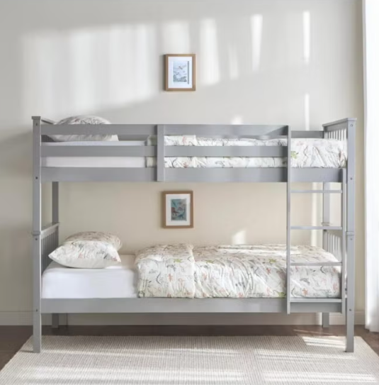 ABX HOME RAZE Solid wood Bunk Bed Frame and Base | Sturdy Modern Design Wooden Single Bed Frame 190X90 Size
