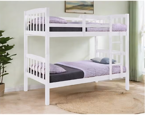 ABX HOME RAZE Solid wood Bunk Bed Frame and Base | Sturdy Modern Design Wooden Single Bed Frame 190X90 Size
