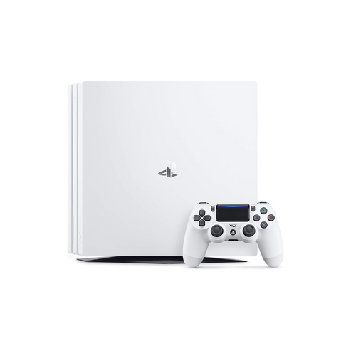 وحدة تحكم Sony PlayStation 4 Pro بسعة 1 تيرابايت مجددة مع وحدة تحكم واحدة بيضاء