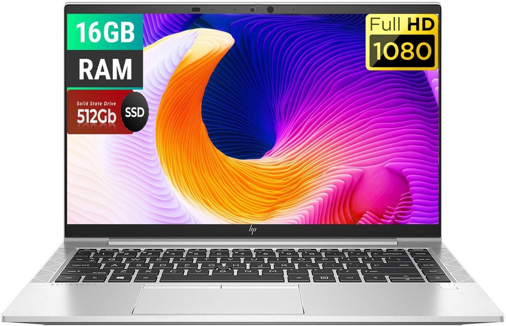 Renewed HP EliteBook 845 G8 Business Laptop, 14" FHD(1920 x 1080) Display, AMD Ryzen 5 Pro 5650U Processor 2.3-4.2GHz, 16GB RAM, 512GB SSD, Win 10 Pro, Silver