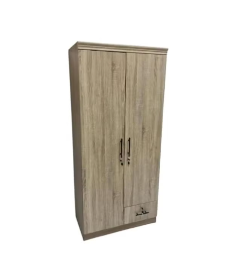 Riley 2 Door Wooden Wardrobe With One Lockable Drawer (With Installation)