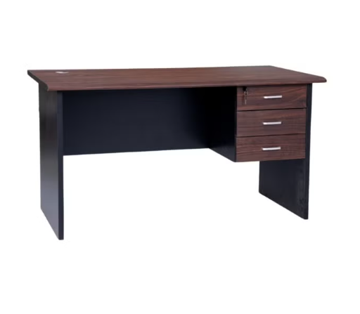 ABX HOME Executive wooden office table 140 CM with 3 drawer with lock | Wooden office desk ABX-14070