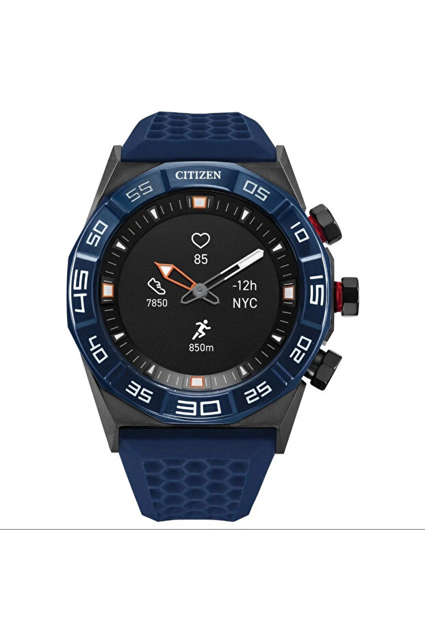 Citizen CZ Smart JX1008-01E Rubber Strap Blue Black 44 mm