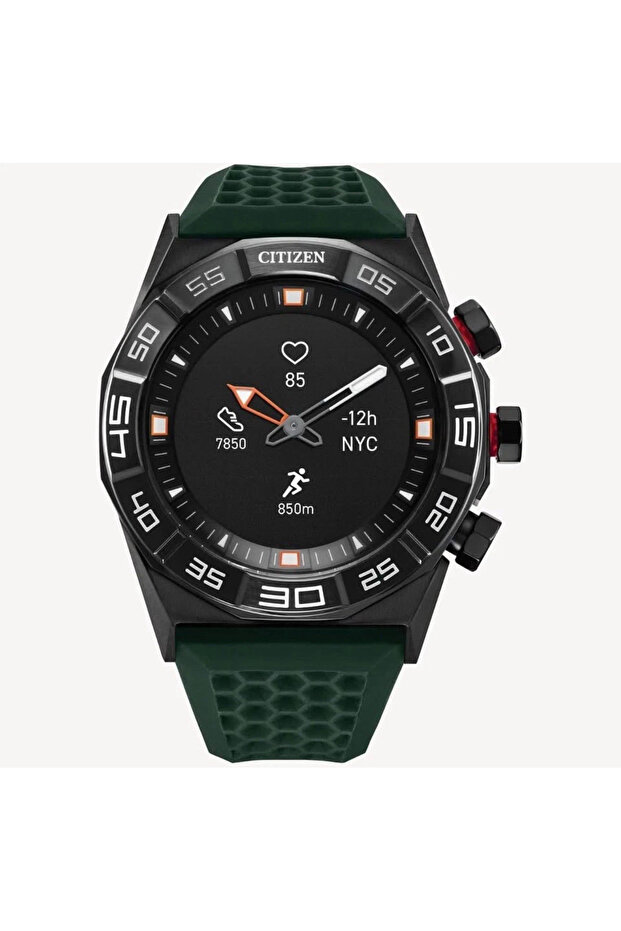 Citizen CZ Smart JX1005-00E Green Black Rubber Strap 44 mm