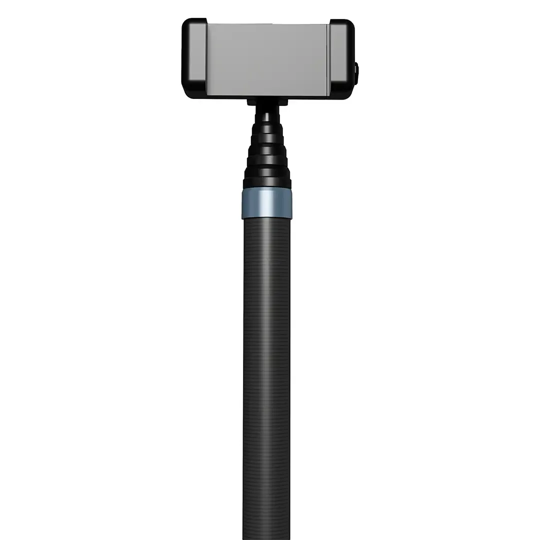 Green Lion Elevate Pro Selfie Stick 3M Carbon Fiber with Bluetooth Remote & 1/4" Universal Mount - Black