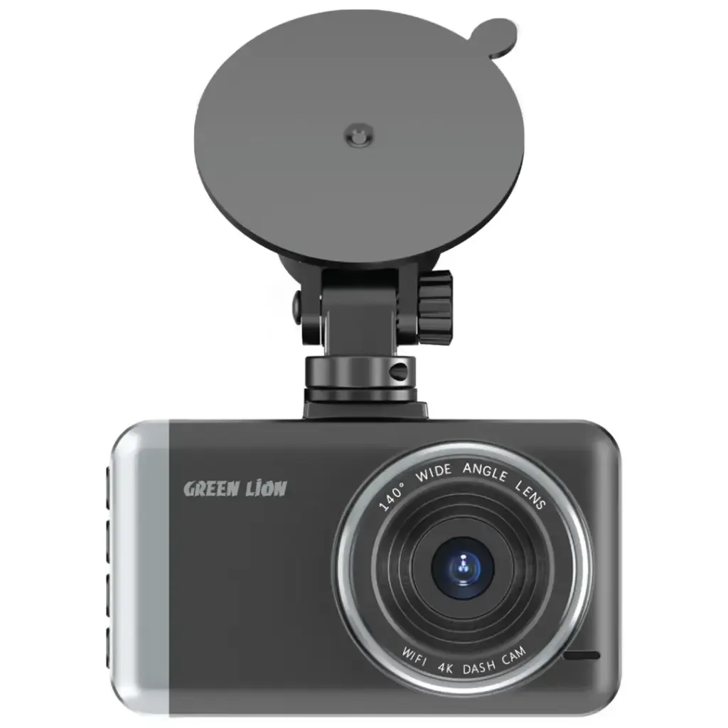كاميرا Lion Dash Cam Pro أمامية وخلفية بدقة 4K مع واي فاي ورؤية ليلية وشاشة IPS مقاس 3.0بوصة - أسود