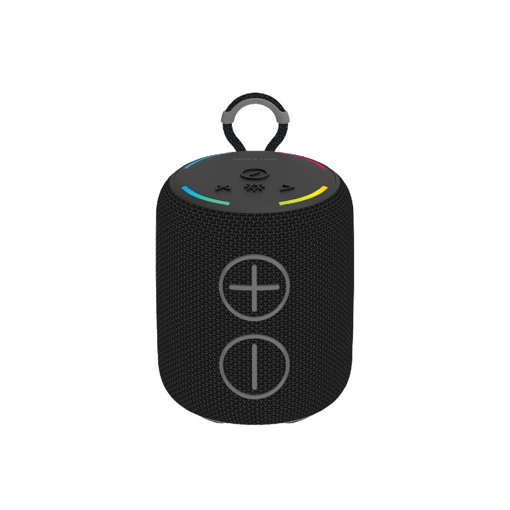 Green Lion Porto Wireless Bluetooth Speaker, 8W Portable Speaker with RGB Light, IPX6 Waterproof & Type-C Charging - Black