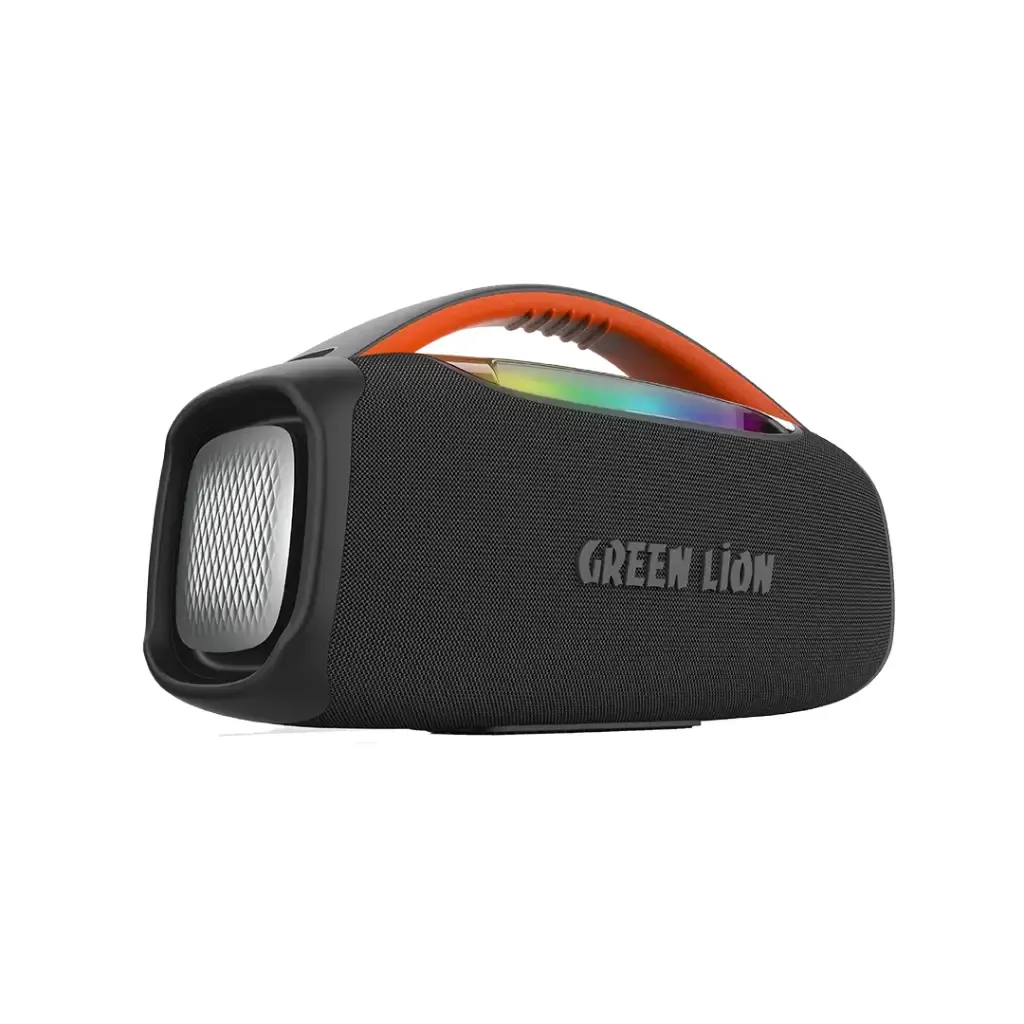 مكبر صوت بلوتوث محمول Green Lion Beam Pro 120W مع ميكروفون لاسلكي ومقاوم للماء IPX6 وبطارية 15000 مللي أمبير في الساعة