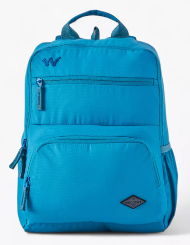 Wildcraft Solid Backpack with Adjustable Shoulder Straps - 15x28x39 cms - Blue
