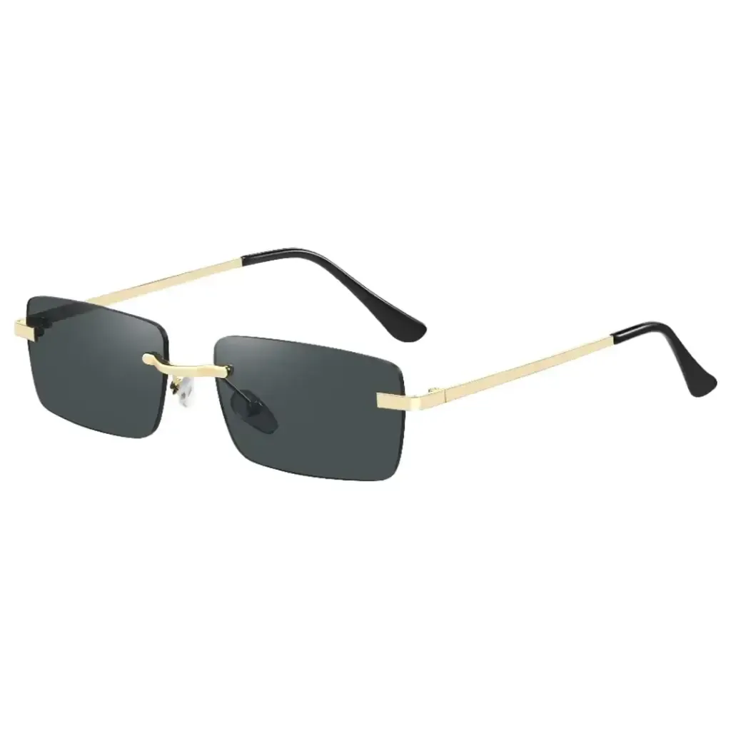 Green Lion Vallegio Sunglasses – Black | Polarized UV400 Metal Sunglasses with Anti-Reflective Coating