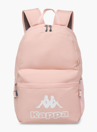 Kappa Logo Print Backpack with Lunch Bag and Pencil Case set - Pink