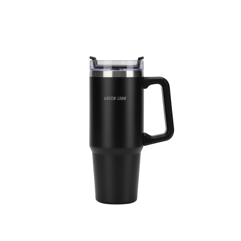Green Lion Vacuum Travel Mug 900ML (30oz) Stainless Steel Insulated Tumbler with Handle