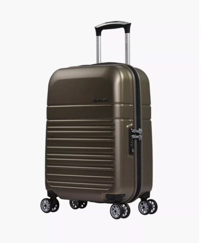 Eminent 53 CM Cabin Hard Case Luggage Trolley Bag with Double 4 Wheels | KF91 - Brown