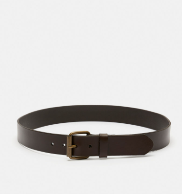Lee Cooper Solid Waist Belt with Pin Buckle Closure