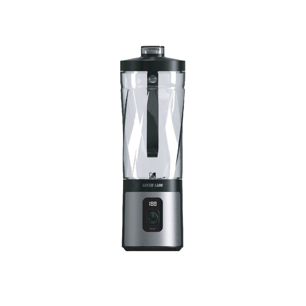Green Lion ProJet Blender – Black | 600mL Rechargeable Portable Blender with 6 Stainless Steel Blades