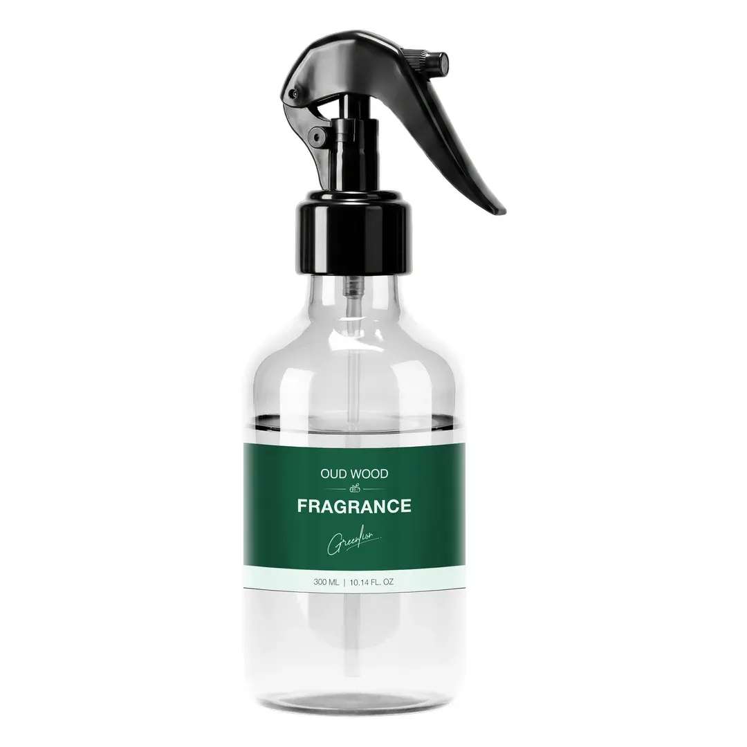 Green Lion Oud Perfume Spray 300ml | Natural Oud Wood Air Freshener Spray for Home & Office