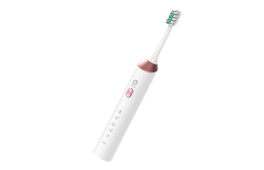 Green Lion Electric Toothbrush | Rechargeable Sonic Toothbrush with 5 Cleaning Modes & 4 Brush Heads