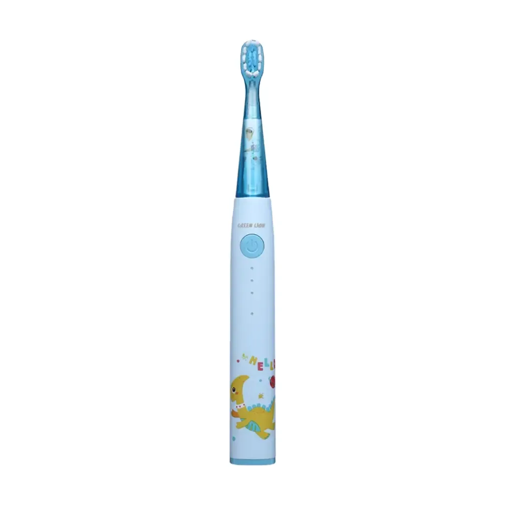 Green Lion Kids Electric Toothbrush | Rechargeable Sonic Toothbrush for Ages 2–10 with 3 Cleaning Modes