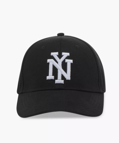 Men Cap with Buckled Strap Closure (Free Size) - Black