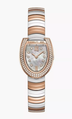 Cerruti 1881 Lerici Women's 16MM Dual Tone Analog Stainless Steel Strap Watch | CIWLG0074103