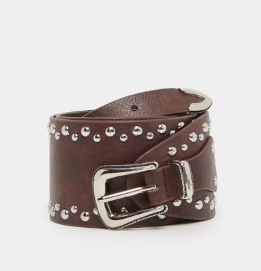 Styli Women Brown Studded Belt