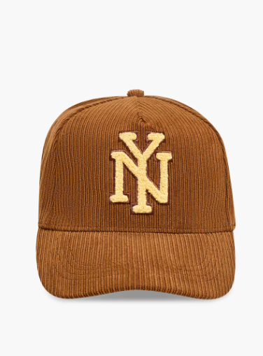 Men Cap with New York Applique (Free Size) Brown