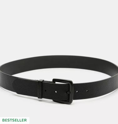 Lee Cooper Textured Waist Belt with Pin Buckle Closure