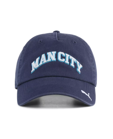 Puma MCFC CULTURE Logo Cap with Adjustable Buckle Strap