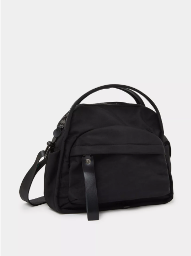 Styli Black Solid Shoulder Bag with Dual Handle - Black