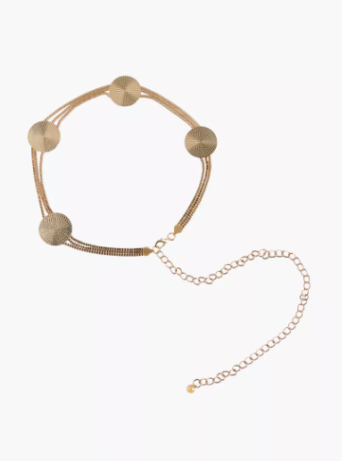 Metal Belt with Lobster Clasp Closure