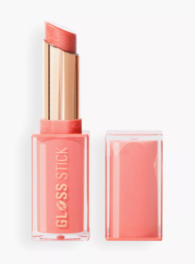 Makeup Revolution Pout Lip Gloss Stick - Shimmer Peach Sorbet Nude