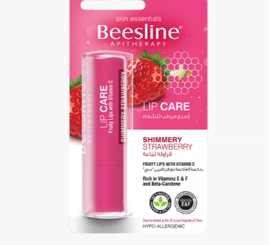 Beesline Shimmery Strawberry Lip Care - 4 gms