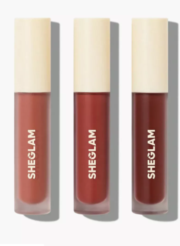 SHEGLAM Matte Allure Mini Liquid Lipstick - Set of 3 - Private Tou