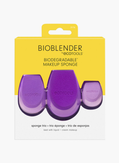 Eco Tools 3-Piece Biodegradable Makeup Sponge Set - Purple