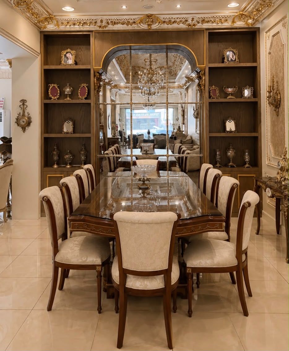 Brass Dining Set