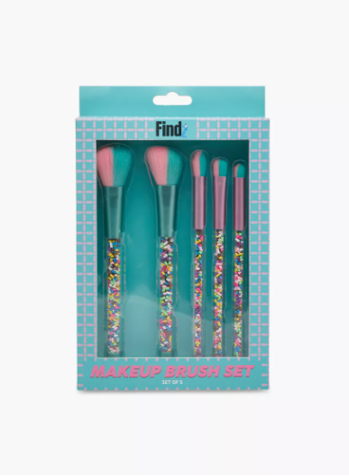 Findz 5-Piece Makeup Brush Set - Multicolor