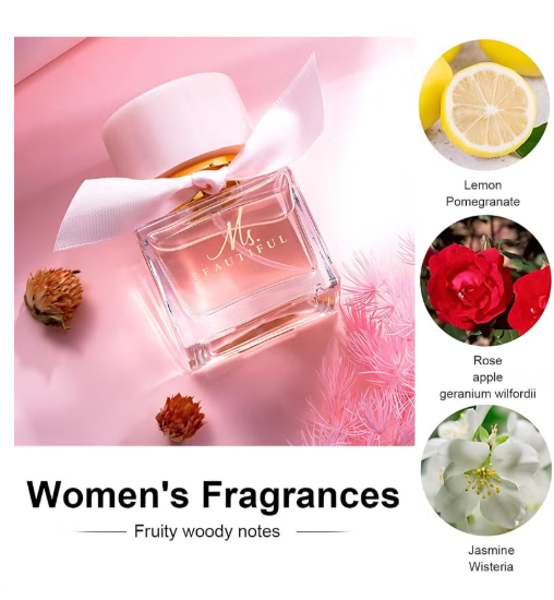 Mark Him Ladies Perfume Set Eau De Parfum, Luxury Perfume Gift Set for Women, 3x30ml Long-Lasting Perfume Set for Her Birthday, Fresh Floral Fragrance Perfumes Box Gift Set for Girlfriend, Dating, Anniversary
