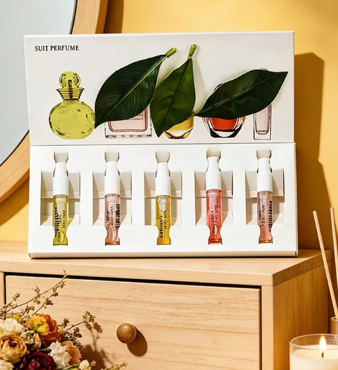 Mark Him 5-Piece Mini Perfume Set, Luxury Eau de Parfum 3ml Each, Long-Lasting Fragrance Sampler for Men & Women, Travel Size Eau de Toilette Set