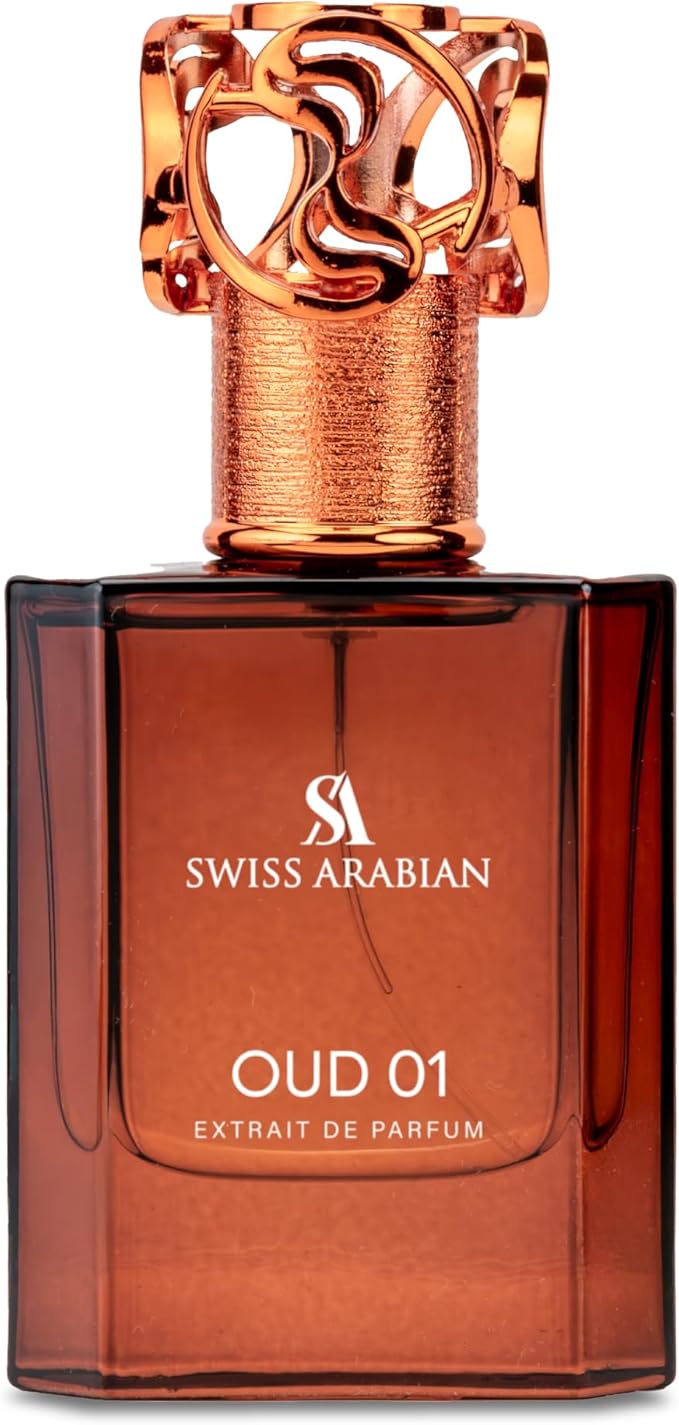 Swiss Arabian Oud 01 Extrait de Parfum, 50ml, Premium Quality Perfume, Unisex Fragrance, Floral, Oud, Luxurious Blend Perfume for Women and Men