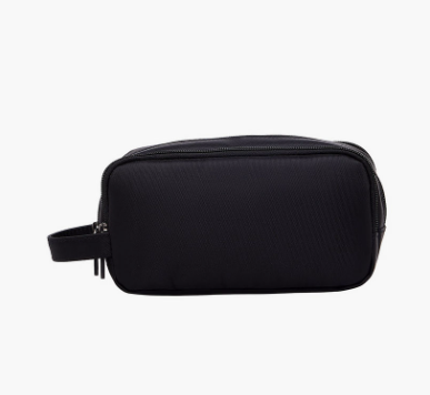 Lifestyle Solid Pencil Pouch with 3 Compartments - Black