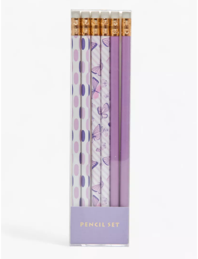 Lifestyle Assorted 6-Piece Wooden Pencil Set