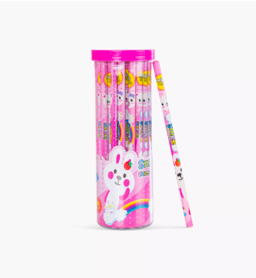 Eazy Kids 50-Piece HB Pencils - Pink