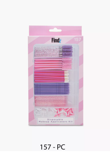 Findz 157-Piece Disposable Make-Up Applicator Kit - Multicolor